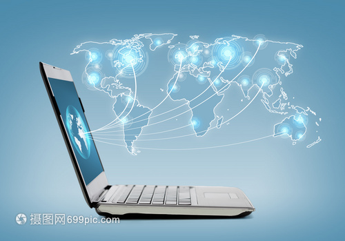 技術網絡筆記本電腦與全息圖
